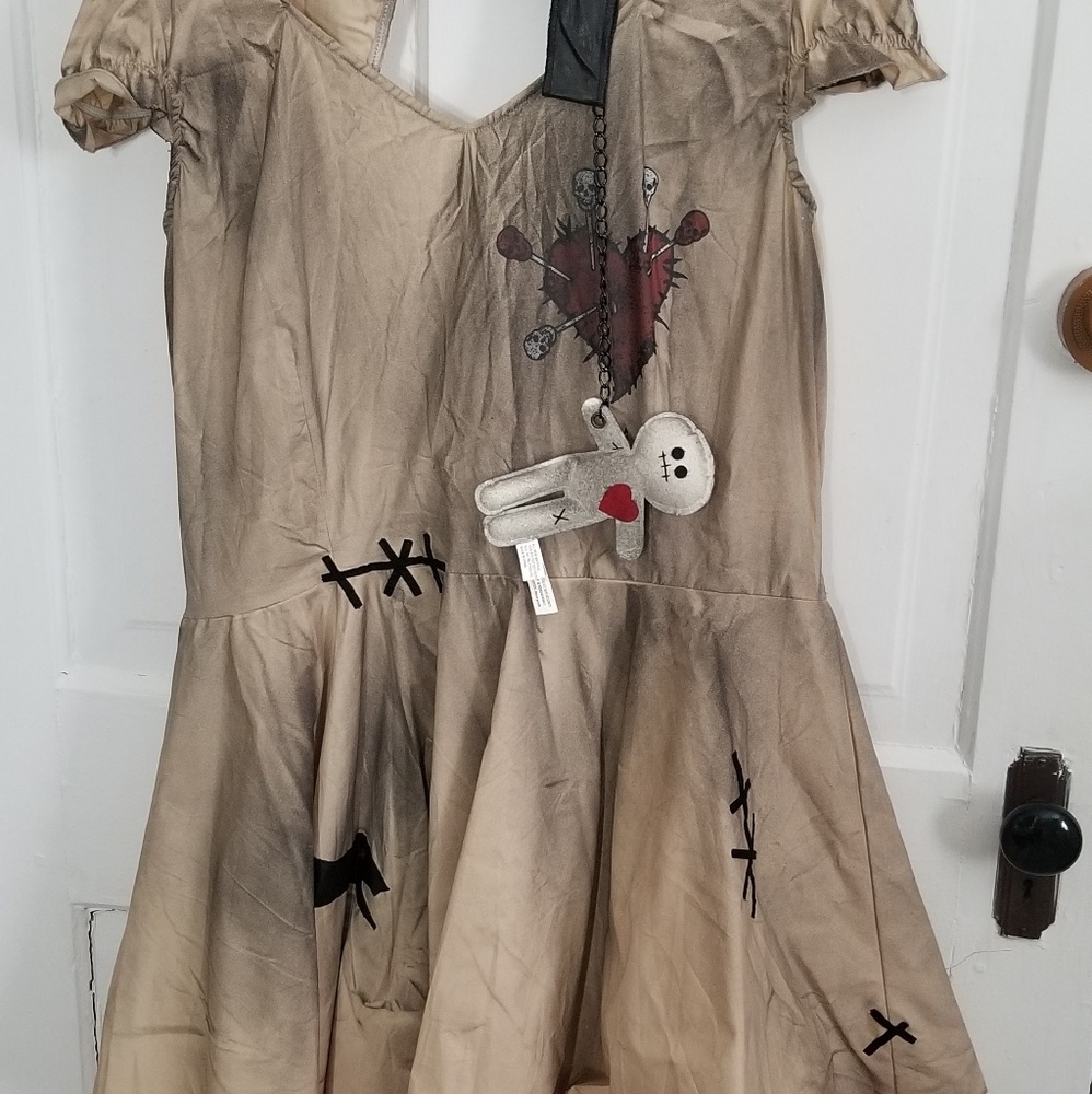 Plus size 3x Voodoo doll Costume